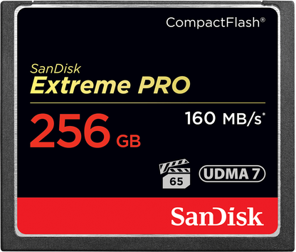 Carte mémoire CompactFlash SanDisk Extreme Pro, 256Gb, UDMA 7 SDCFXPS-256G-X46