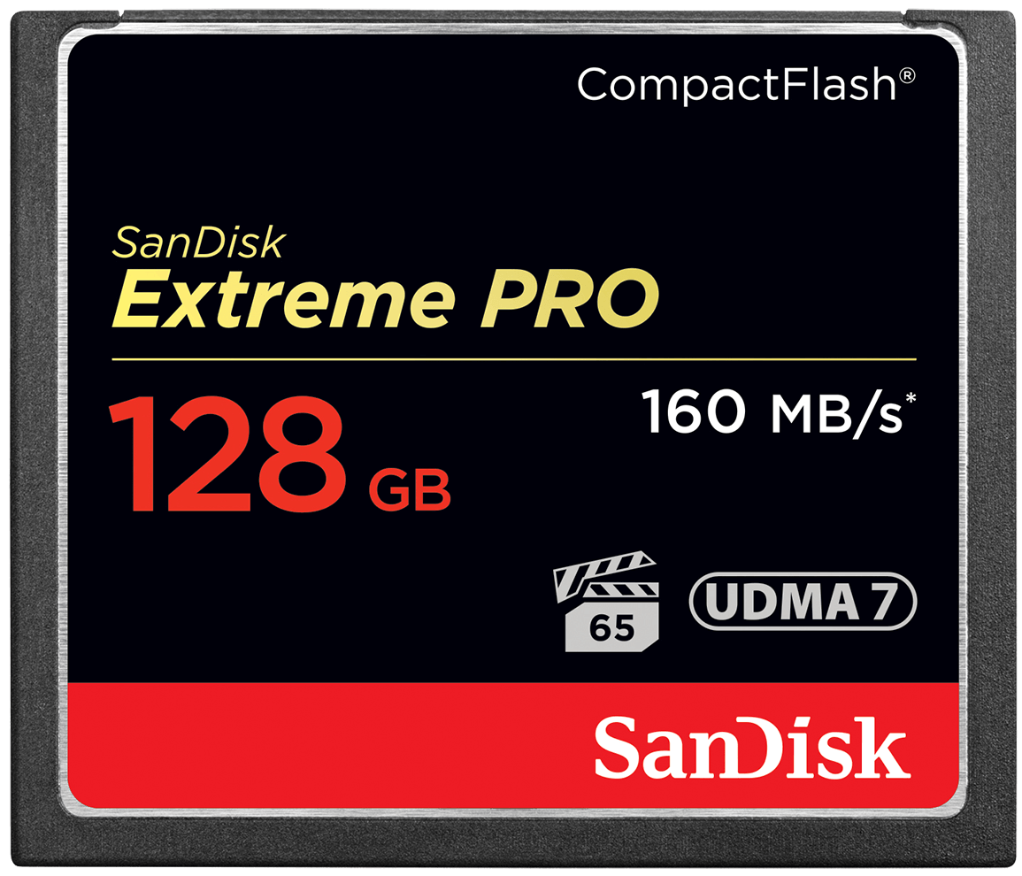 Carte mémoire CompactFlash SanDisk Extreme Pro, 128Gb, UDMA 7 SDCFXPS-128G-X46