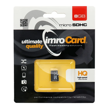 Imro microSDHC Memory Card, 8GB, Class 4