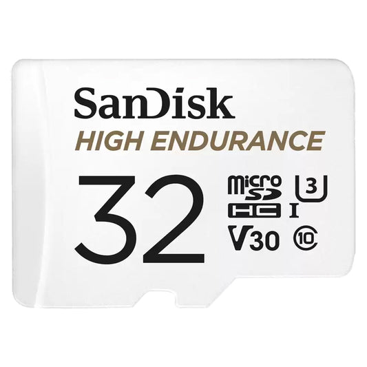 Carte Mémoire microSDHC SanDisk High Endurance, 32Go, Classe 10 / UHS-1 U3, Avec Adaptateur SDSQQNR-032G-GN6IA