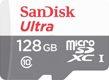 SanDisk Ultra microSDXC Speicherkarte, 128Gb, Klasse 10 SDSQUNR-128G-GN3MN