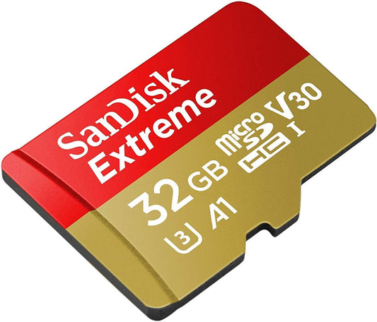 Carte mémoire microSDHC SanDisk Extreme, 32Gb, Classe 10 / UHS-1 U3 SDSQXAF-032G-GN6MN