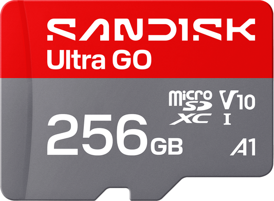 microSDXC Speicherkarte SanDisk Ultra GO Android A1, 256GB, Klasse 10 / UHS-1 U1 SDSQUGN-256G-GN6MN