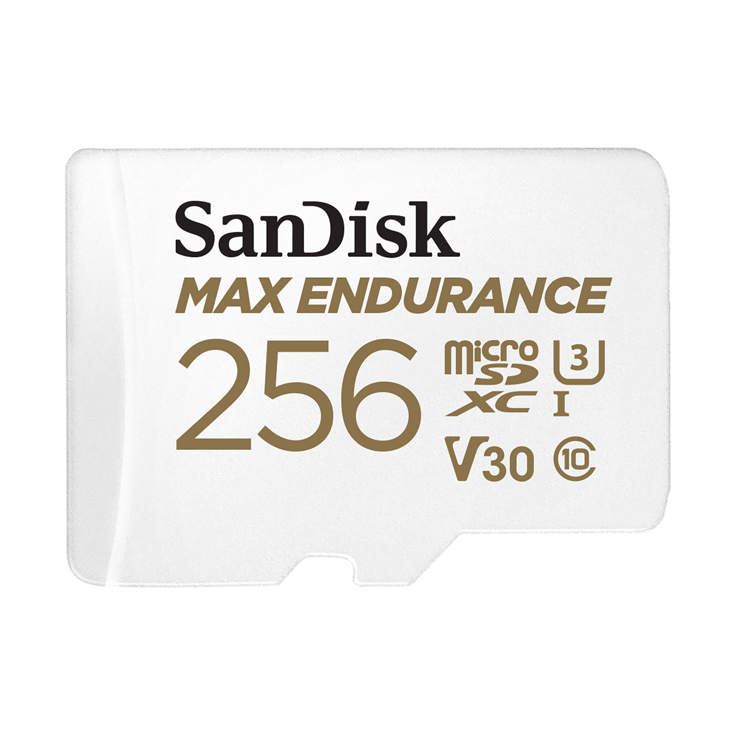 Carte mémoire microSDXC SanDisk MAX Endurance, 256Gb, Classe 10 / UHS-1 U3, Avec Adaptateur SDSQQVR-256G-GN6IA