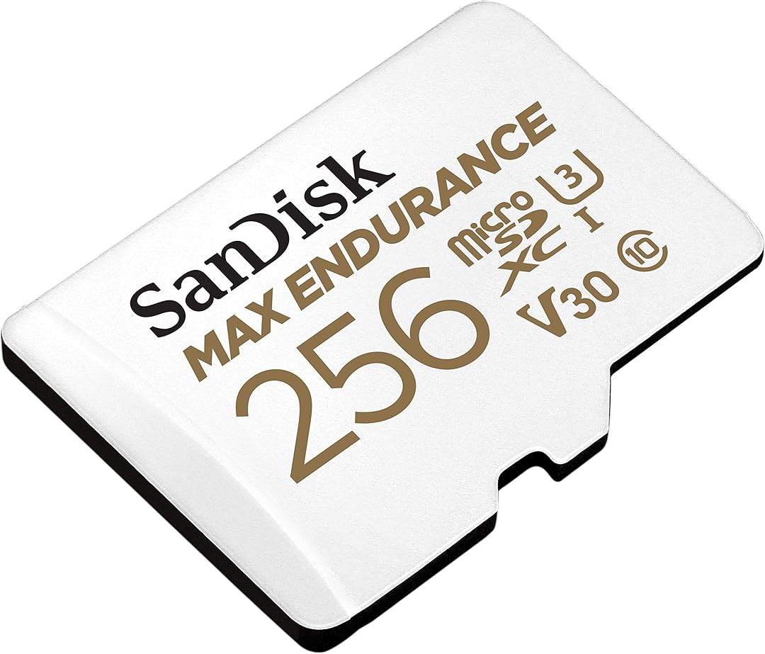 Carte mémoire microSDXC SanDisk MAX Endurance, 256Gb, Classe 10 / UHS-1 U3, Avec Adaptateur SDSQQVR-256G-GN6IA