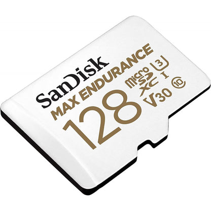 Carte mémoire microSDXC SanDisk MAX Endurance, 128Gb, Classe 10 / UHS-1 U3, Avec Adaptateur SDSQQVR-128G-GN6IA