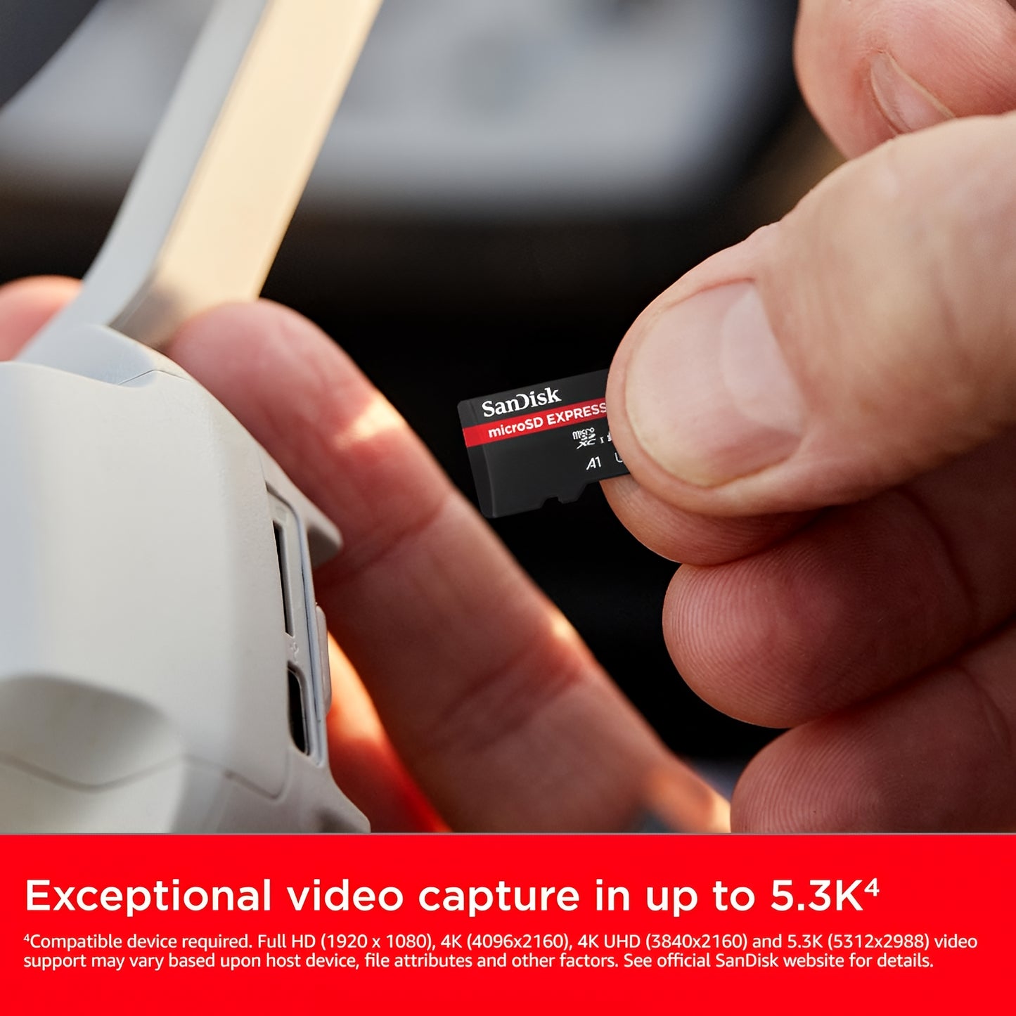 SanDisk Express microSDXC Speicherkarte, 128Gb, Klasse 10 / UHS-1 U3 SDSQXFN-128G-GN4NN