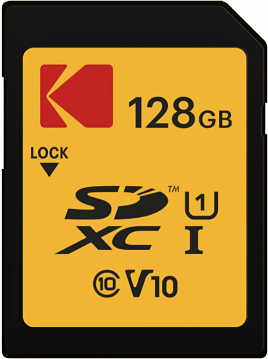 Carte Mémoire SDXC Kodak Premium Performance, 128Go, Classe 10 / UHS-1 U1 EKMSD128GXC10K