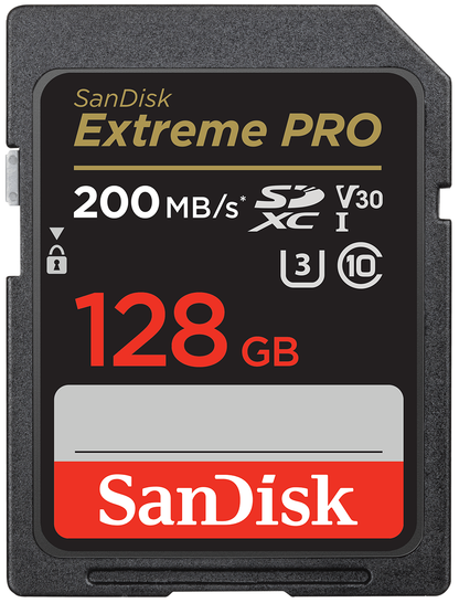 Carte Mémoire SDXC SanDisk Extreme Pro, 128Go, Classe 10 / UHS-1 U3 SDSDXXD-128G-GN4IN