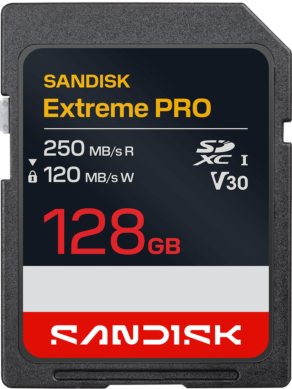 Carte mémoire SDXC SanDisk Extreme Pro, 128 Go, classe 10 / UHS-I U3 SDSDXXJ-128G-GSCIN
