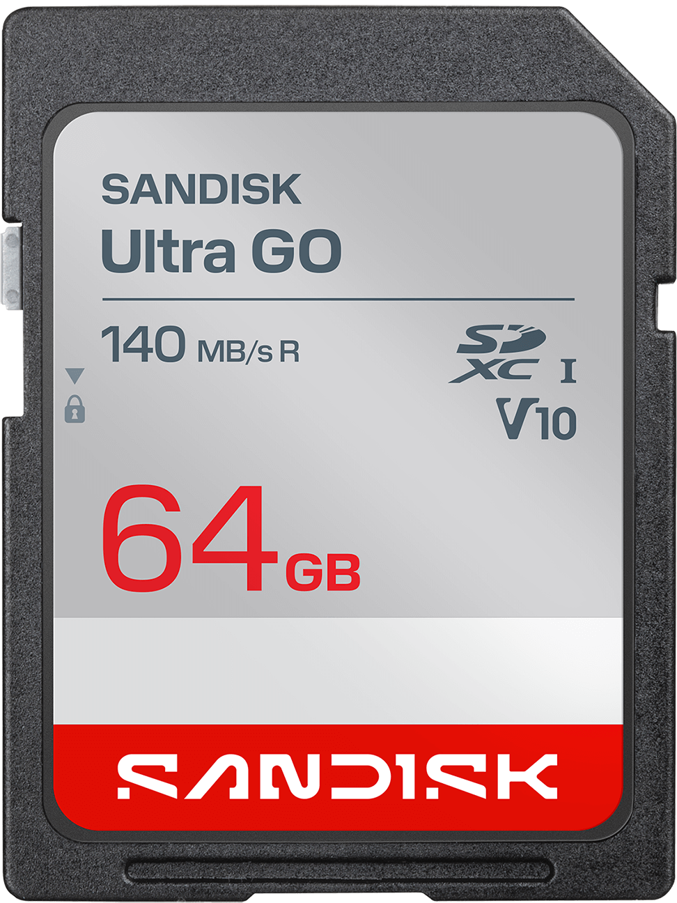 SanDisk Ultra GO SDXC-Speicherkarte, 64 GB, Klasse 10 / UHS-I U1 SDSDUGN-064G-GN6IN