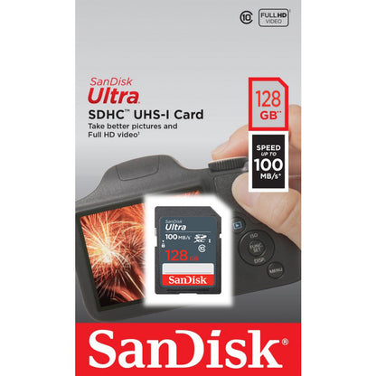 Carte mémoire SDXC SanDisk Ultra, 128Go, Classe 10 SDSDUNR-128G-GN3IN