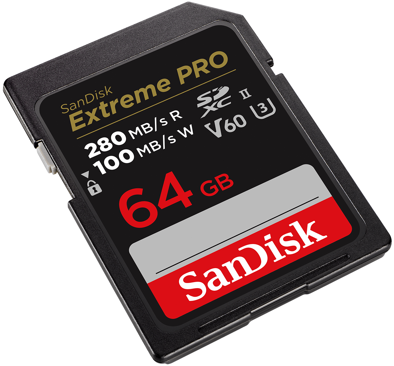 SDXC Memory Card SanDisk Extreme Pro, 64GB, Class 10 / UHS-2 U3 SDSDXEP-064G-GN4IN