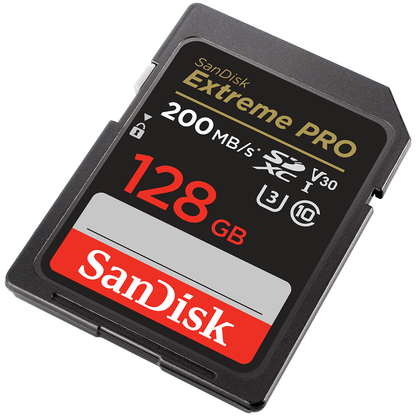 Carte Mémoire SDXC SanDisk Extreme Pro, 128Go, Classe 10 / UHS-1 U3 SDSDXXD-128G-GN4IN