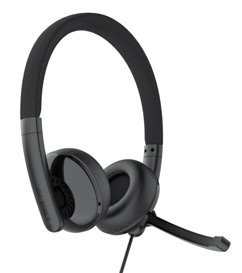 USB-C / USB-A Callcenter-Headset EMEET GeniusCall HS50, Schwarz