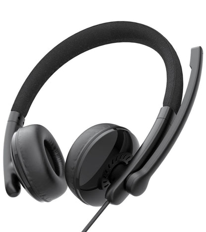 USB-C / USB-A Callcenter-Headset EMEET GeniusCall HS50, Schwarz
