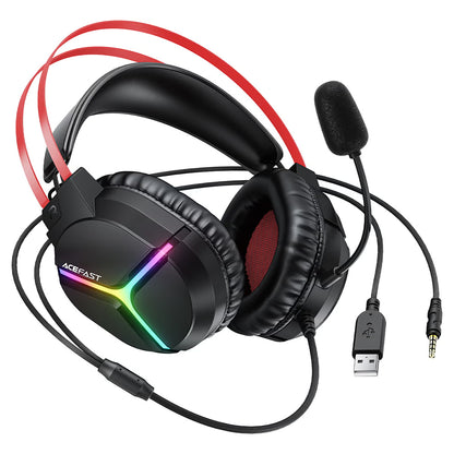 Casque Gaming 3,5 mm Acefast H16, RGB, 2m, Noir