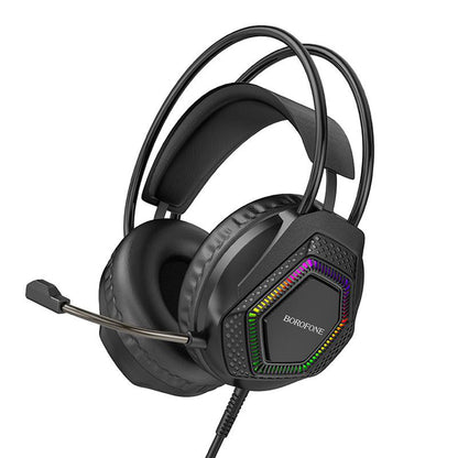 Casque Gaming 3,5 mm Borofone BO105 Thunder, RGB, 2m, Noir