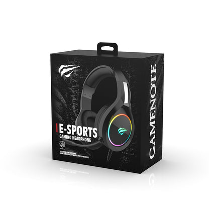 Casque Gaming 3.5mm HAVIT H2002D, 2m, Rouge