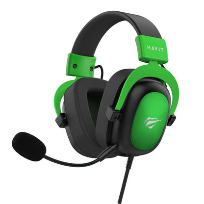 Casques Gaming 3.5mm HAVIT H2002D, 2m, Verts