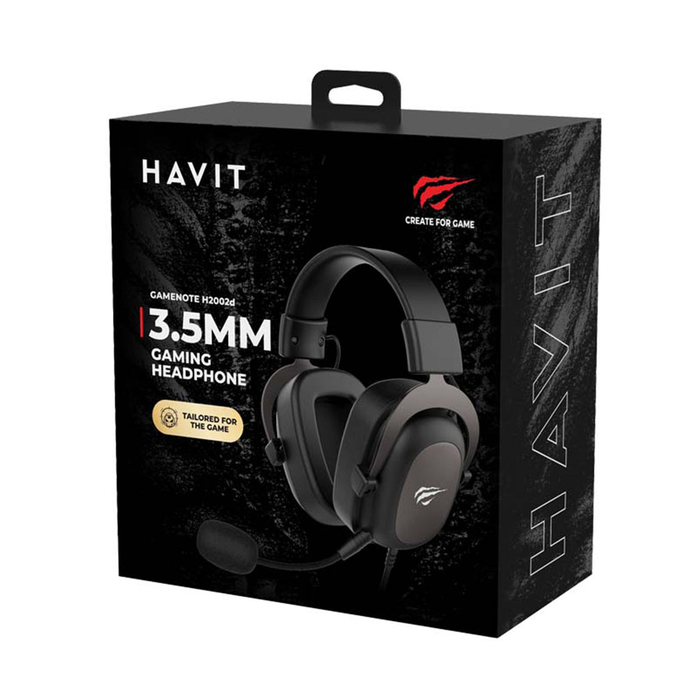 Casques Gaming 3.5mm HAVIT H2002D, 2m, Verts