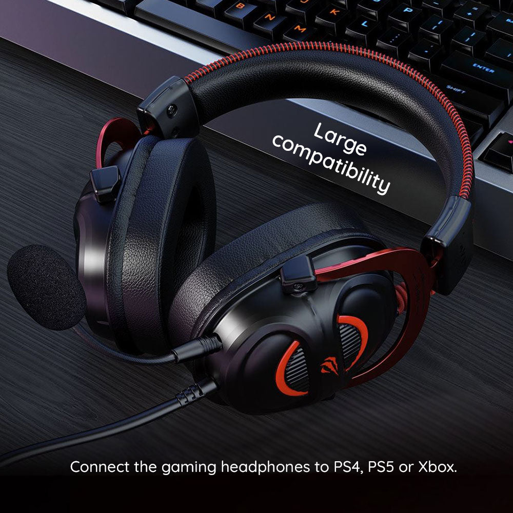 Casque Gaming 3.5mm HAVIT H2002E Pro, 2m, Noir