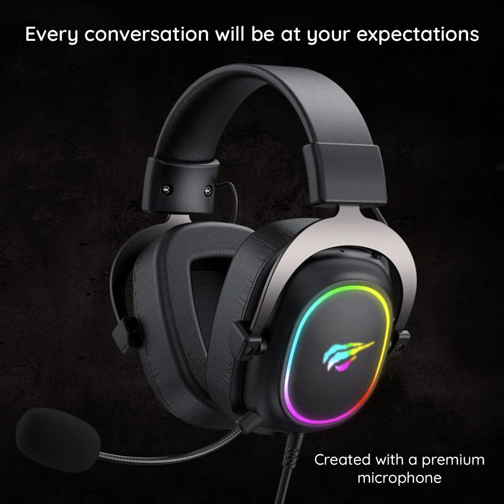 Casque Gaming 3.5mm HAVIT H2002P, 2m, Noir