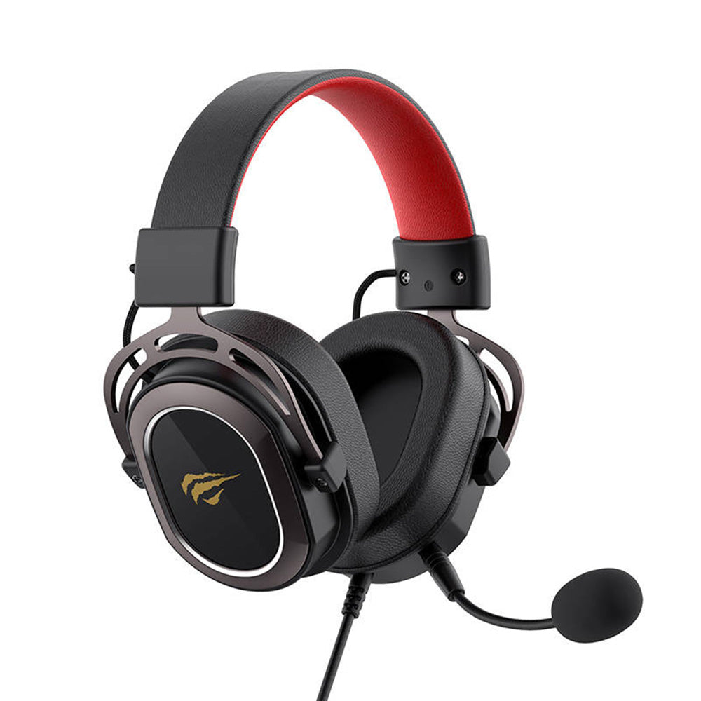 Casques Gaming 3.5mm HAVIT H2008d, 2m, Noirs Rouges