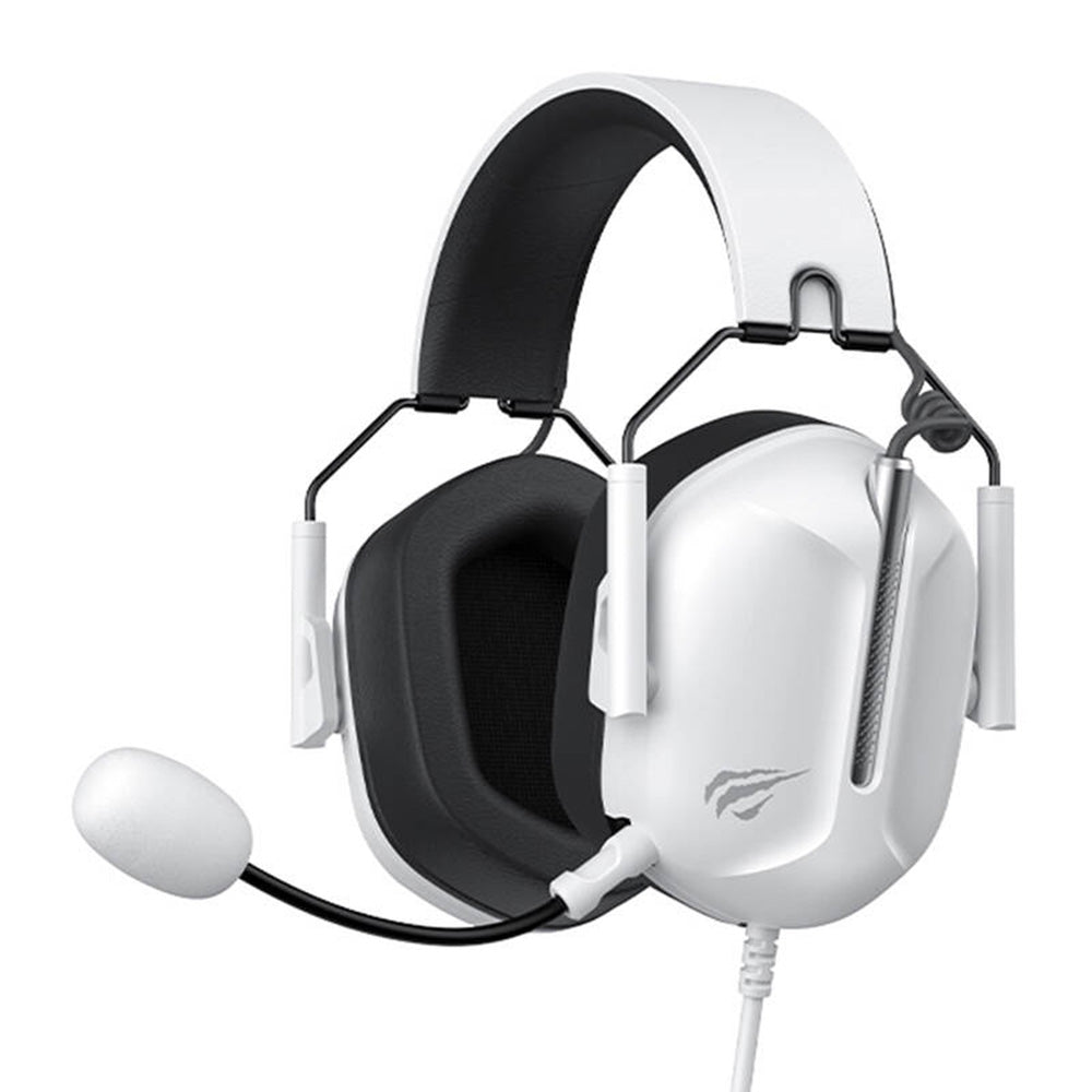 Casques Gaming 3.5mm HAVIT H2033d, 2.2m, Blancs