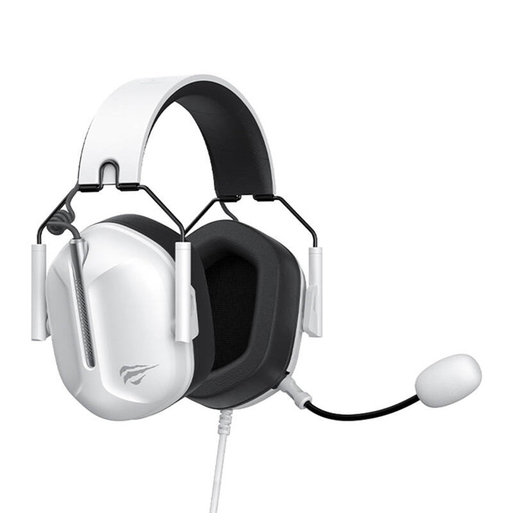 Casques Gaming 3.5mm HAVIT H2033d, 2.2m, Blancs