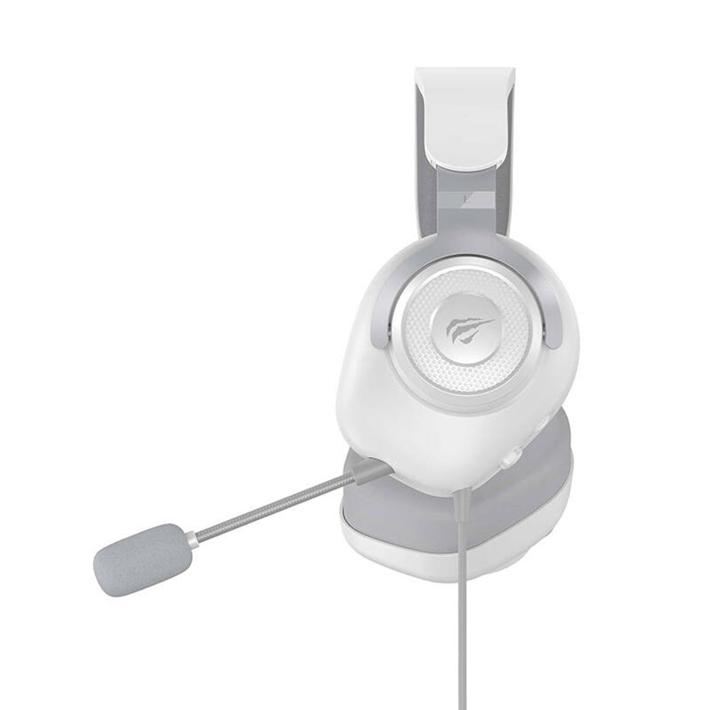 Casques Gaming 3.5mm HAVIT H2230d, 1.8m, Blancs