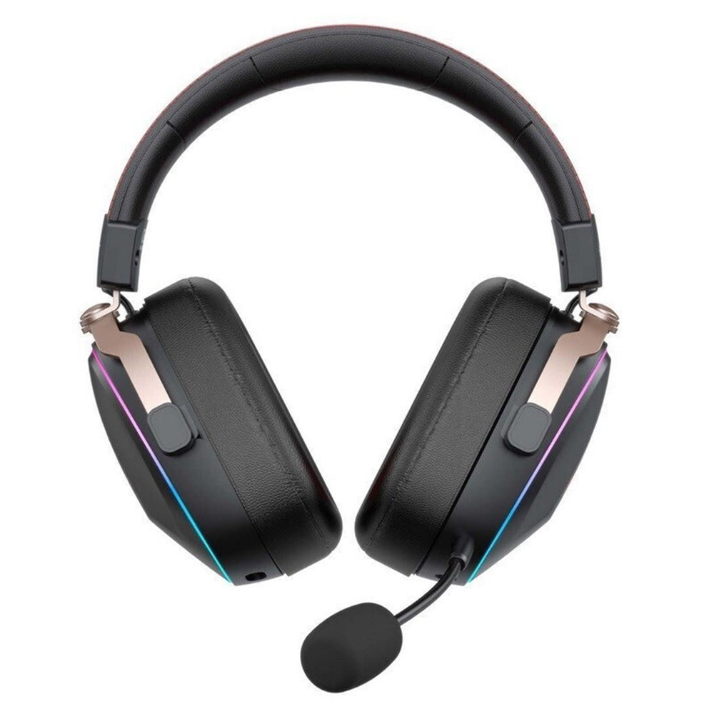 Casque Gaming Sans Fil HAVIT H2039BG, RGB, BT / Wi-Fi / Filaire, Noir Ocre