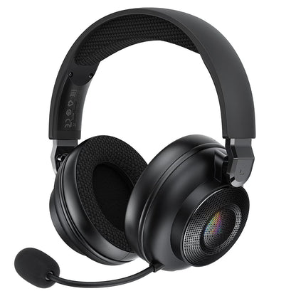 Acefast H15 Wireless Gaming-Kopfhörer, RGB, BT / Wi-Fi / Kabelgebunden, Schwarz
