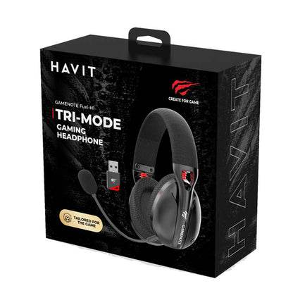 Casque Gaming Sans Fil HAVIT Fuxi-H3, Gris