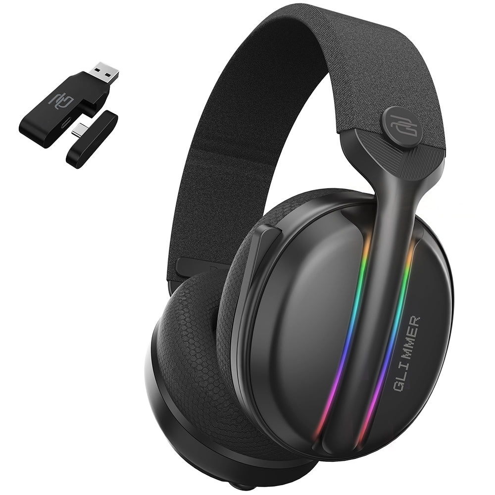 Casque Gaming Sans Fil Proove Glimmer, RGB, BT / Wi-Fi / Filaire, Noir WHGL00022001