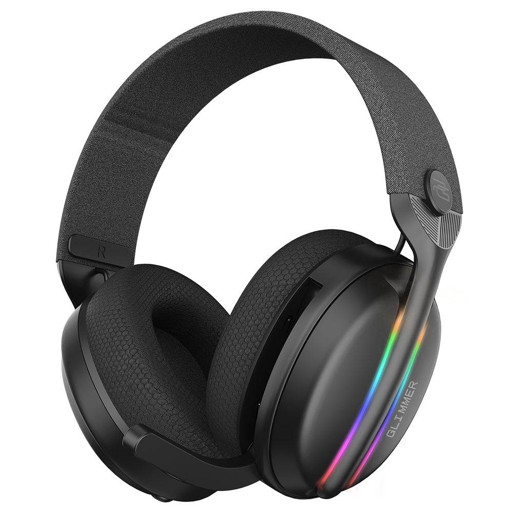 Casque Gaming Sans Fil Proove Glimmer, RGB, BT / Wi-Fi / Filaire, Noir WHGL00022001
