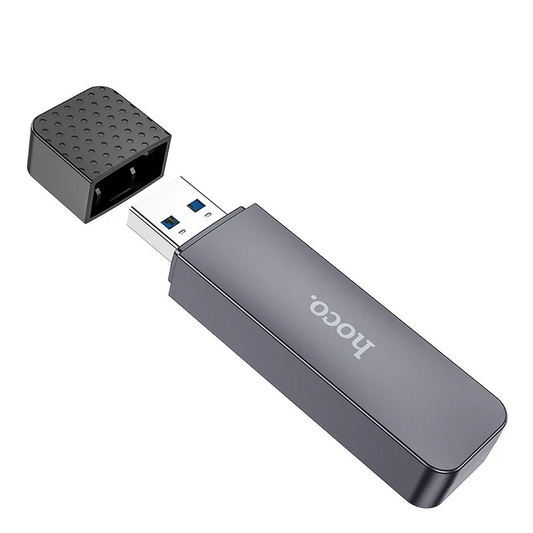 Lecteur de carte USB 3.0 HOCO HB45, SD - microSD, Gris