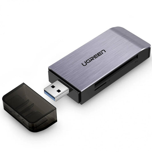 Lecteur de carte USB 3.0 UGREEN CM180, SD - microSD - CF - MS, Gris
