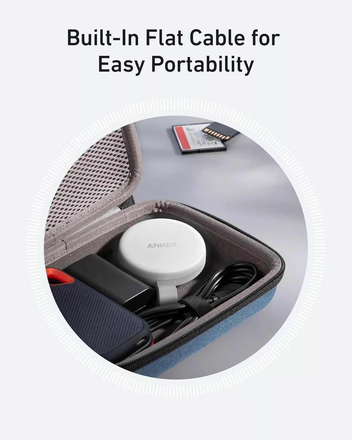 Lecteur de carte USB-C Anker MagGo pour Apple iPhone USB-C, SD - microSD, Blanc A83D1G21