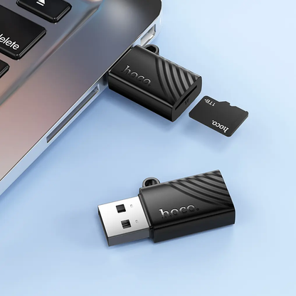 USB-Kartenleser HOCO HB53, microSD, Schwarz