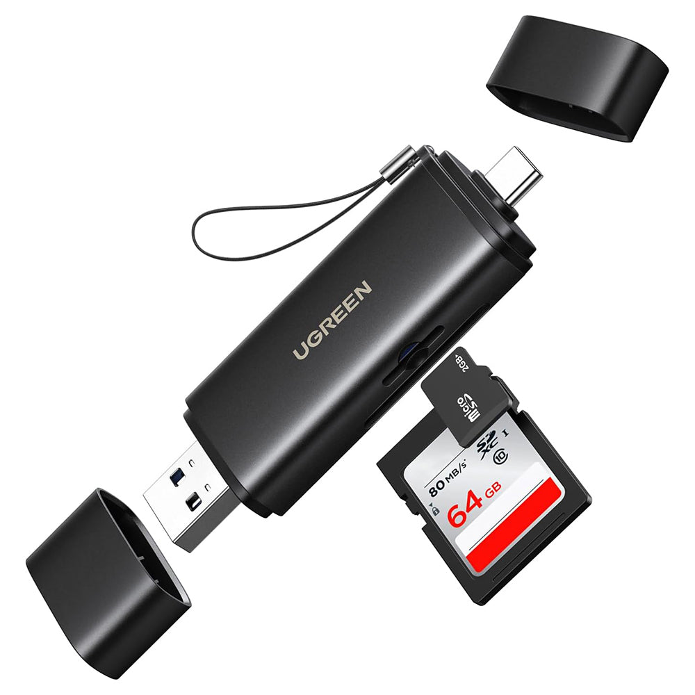 Lecteur de carte USB / USB-C UGREEN CM803 (65024), SD - microSD, Noir