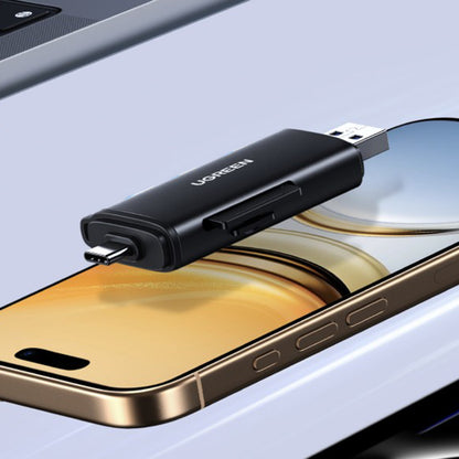 Lecteur de carte USB / USB-C UGREEN CM803 (65024), SD - microSD, Noir
