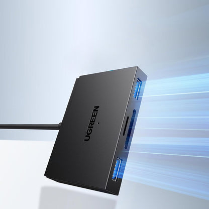 Lecteur de carte USB / USB-C UGREEN CM812 (45167), SD - microSD - 2 x USB-A, Noir