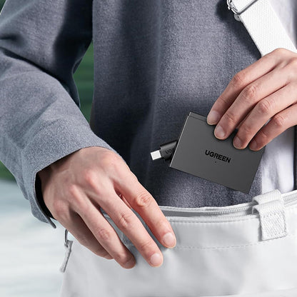 Lecteur de carte USB / USB-C UGREEN CM812 (45167), SD - microSD - 2 x USB-A, Noir