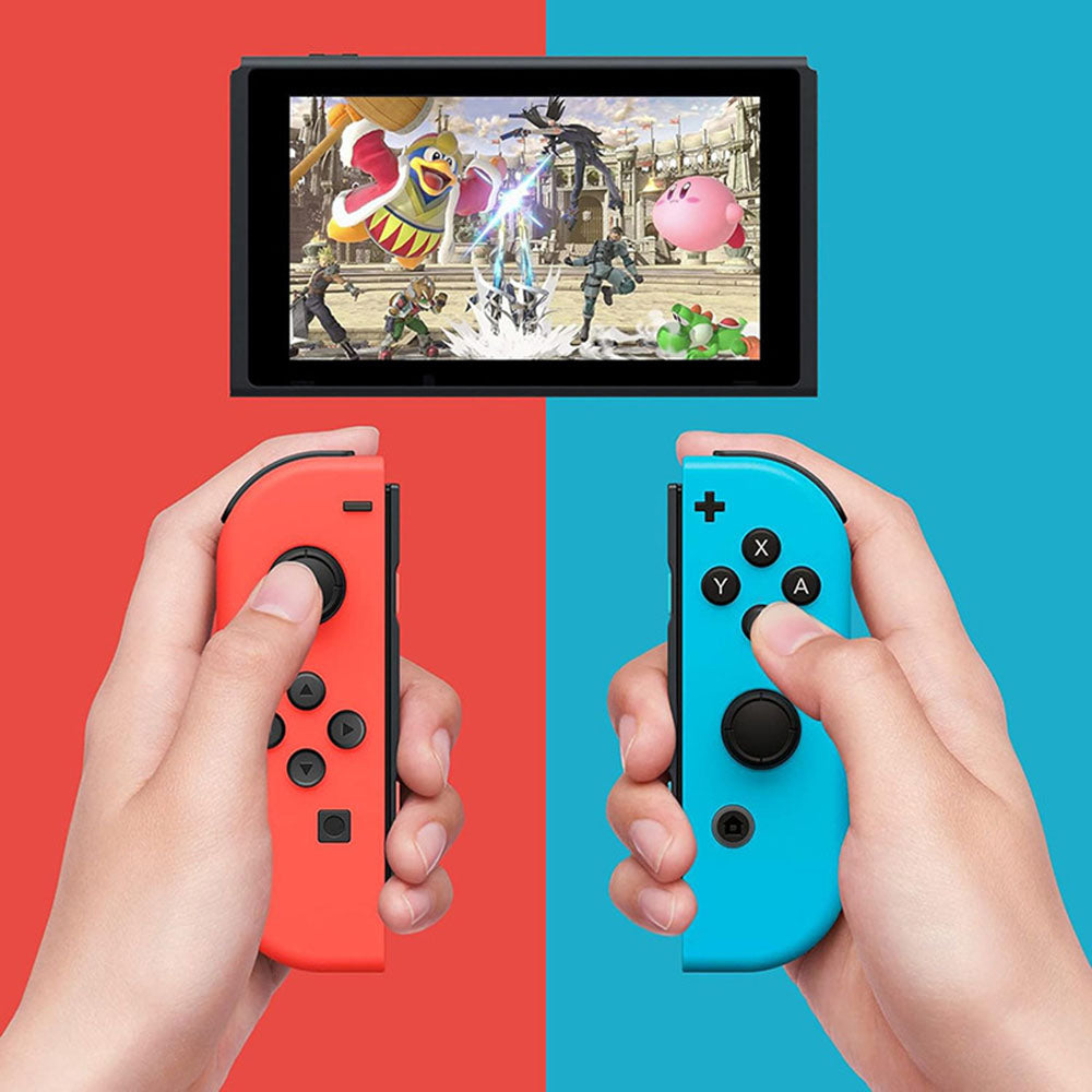 Manette Techsuit THSWC pour Nintendo Switch / Switch OLED / Switch Lite, Rouge Bleu