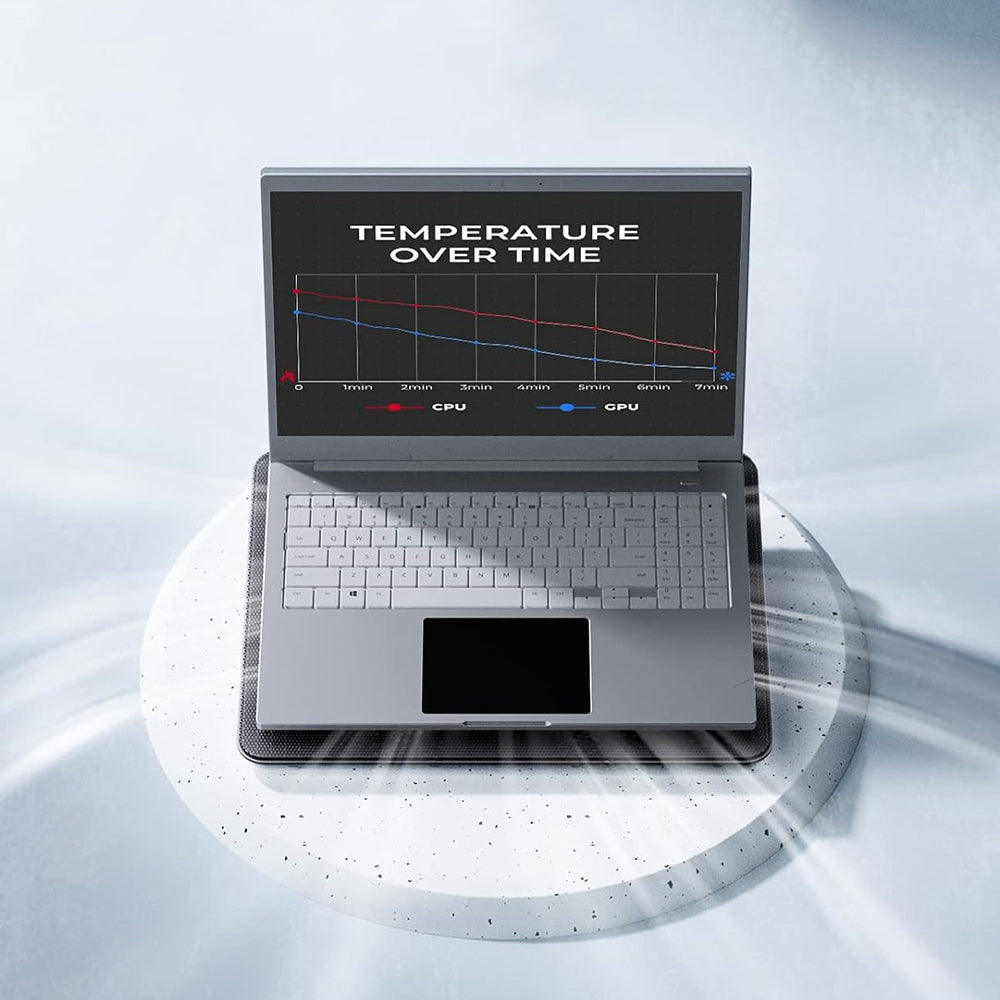 Refroidisseur HAVIT F2067 pour ordinateur portable 9 pouces - 18,3 pouces, Noir