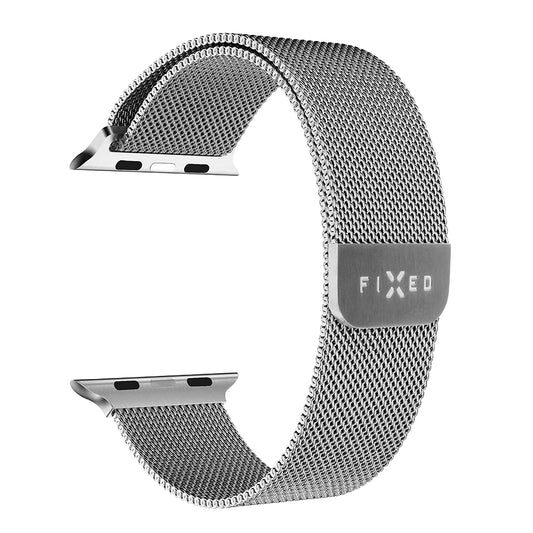 Bracelet Fixed Mesh pour Apple Watch 42mm / 41mm / 40mm / 38mm Series, Argenté