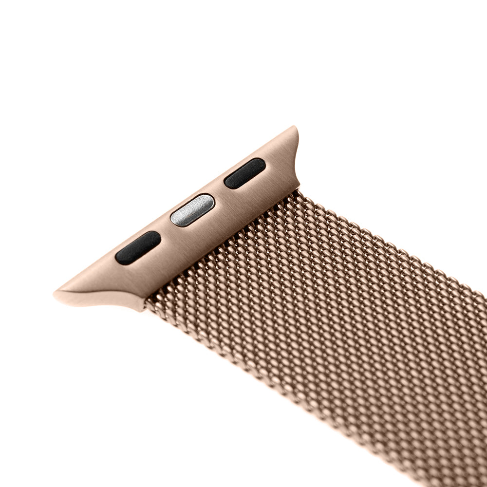 Fixed Mesh Armband für Apple Watch 42mm / 41mm / 40mm / 38mm Serie, Roségold