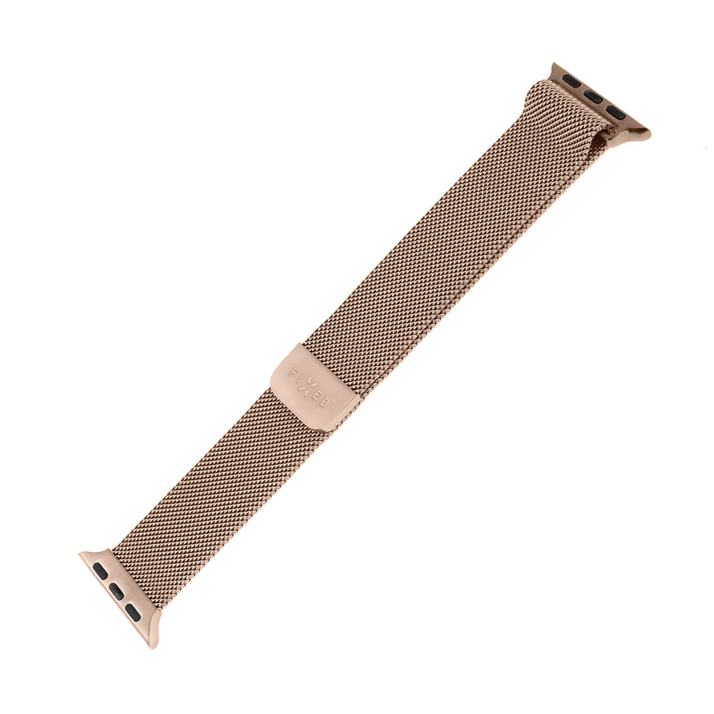 Fixed Mesh Armband für Apple Watch 42mm / 41mm / 40mm / 38mm Serie, Roségold