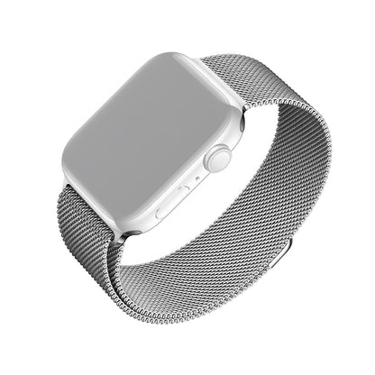Fixed Mesh Armband für Apple Watch 49mm / 46mm / 45mm / 44mm / 42mm Serie, Silberfarben
